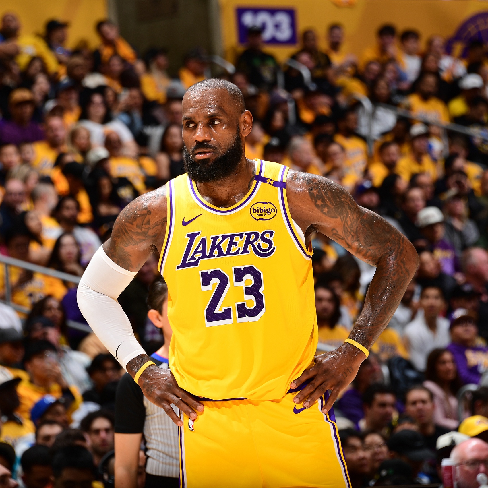  輕松寫意！詹姆斯半場8中6拿下13分5板3助1斷 正負(fù)值+23全場最高