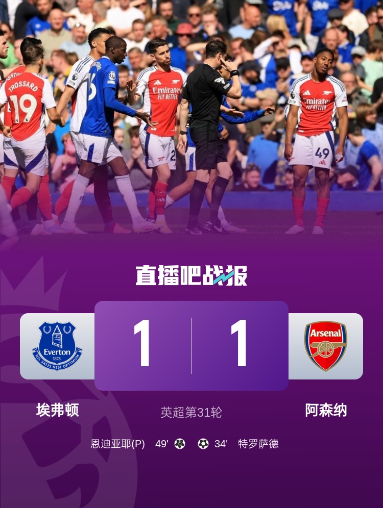  切爾西+阿森納列隊迎冠軍？槍手丟分后，利物浦有望提前4輪奪冠